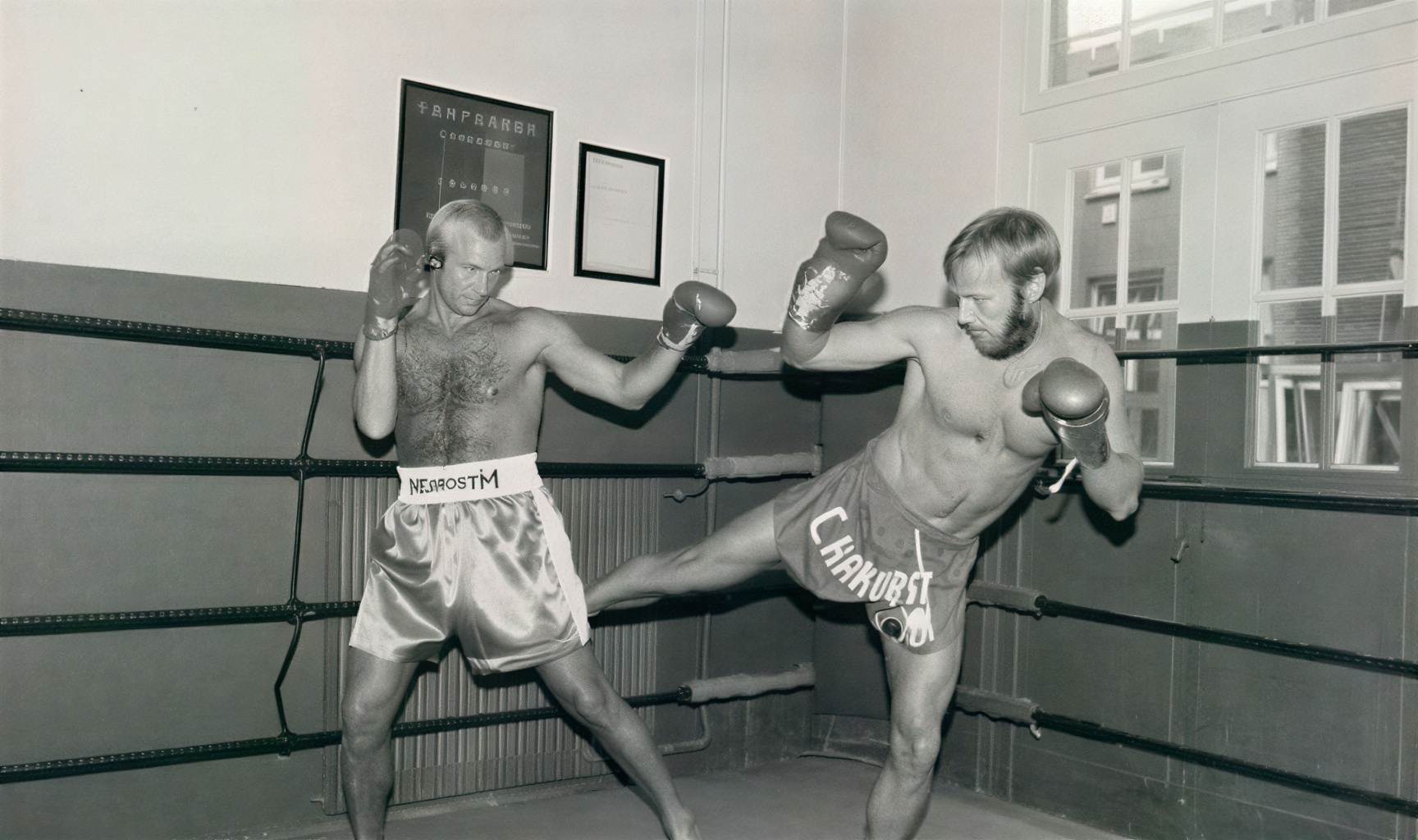 Early Mejiro Gym fighters Tom and Rob